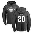 Choea NY.Jets #20 Breece Hall Player Gray Pullover Hoodies Limited Game Stitched Jerseys