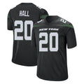 Choea NY.Jets #20 Breece Hall Player Stealth Black Home Game Stitched Jerseys