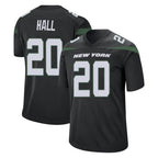 Choea NY.Jets #20 Breece Hall Player Stealth Black Home Game Stitched Jerseys