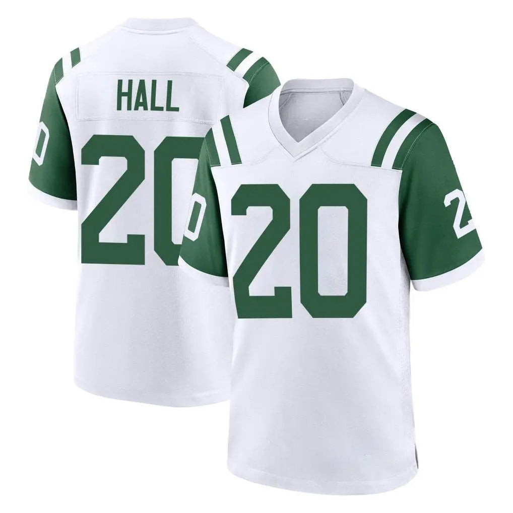 Choea NY.Jets #20 Breece Hall Player White Classic Home Game Stitched Jerseys