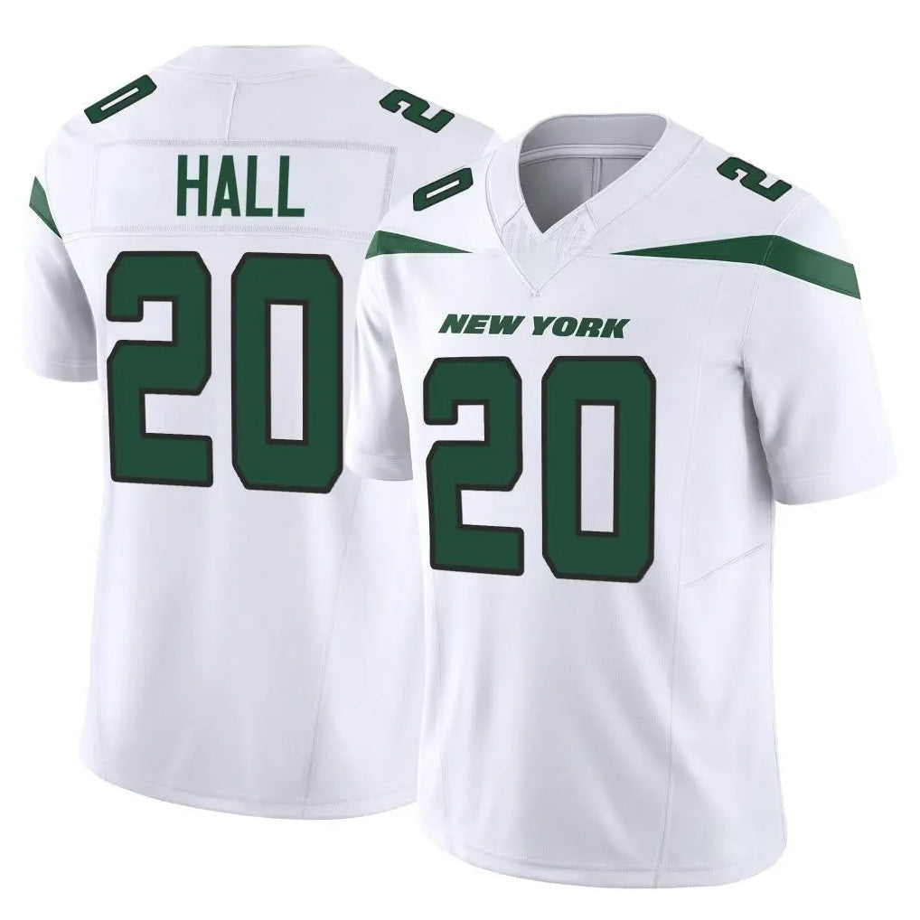 Choea NY.Jets #20 Breece Hall Player White Limited Vapor F.U.S.E. Home Game Stitched Jerseys