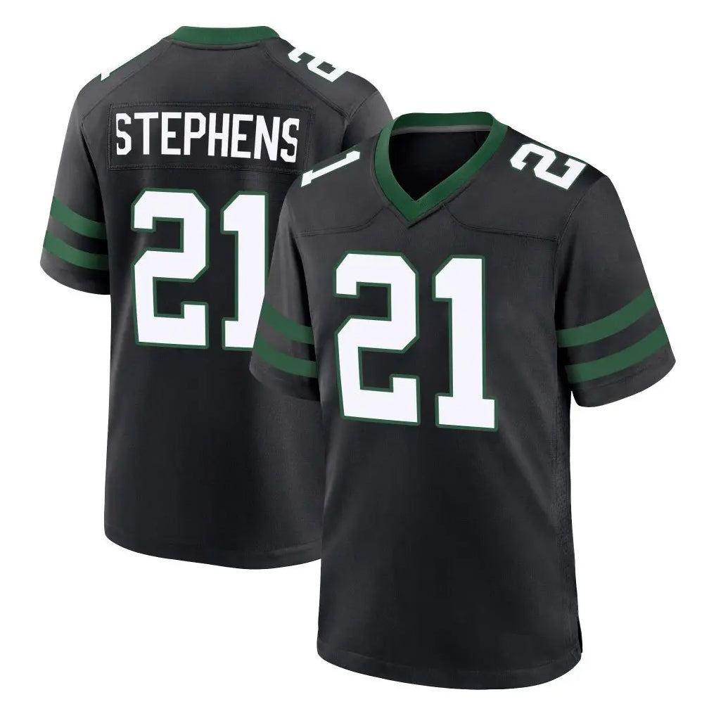 Choea NY.Jets #21 Brandon Stephens Player Black Legacy Home Game Stitched Jerseys