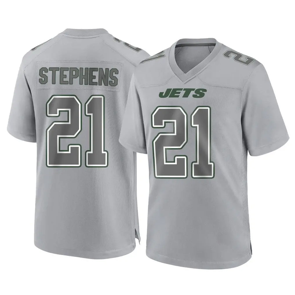 Choea NY.Jets #21 Brandon Stephens Player Gray Limited Atmosphere Fashion Home Game Stitched Jerseys