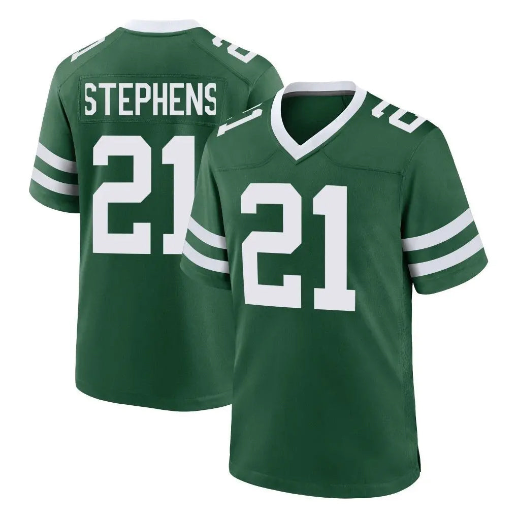 Choea NY.Jets #21 Brandon Stephens Player Green Legacy Home Game Stitched Jerseys