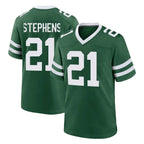 Choea NY.Jets #21 Brandon Stephens Player Green Legacy Home Game Stitched Jerseys