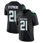 Choea NY.Jets #21 Brandon Stephens Player Stealth Black Limited Vapor Home Game Stitched Jerseys