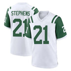 Choea NY.Jets #21 Brandon Stephens Player White Classic Home Game Stitched Jerseys