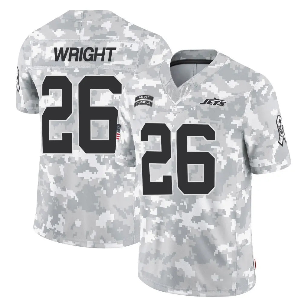 Choea NY.Jets #26 Nahshon Wright Player Arctic Camo Salute to Service Limited Game Stitched Jerseys