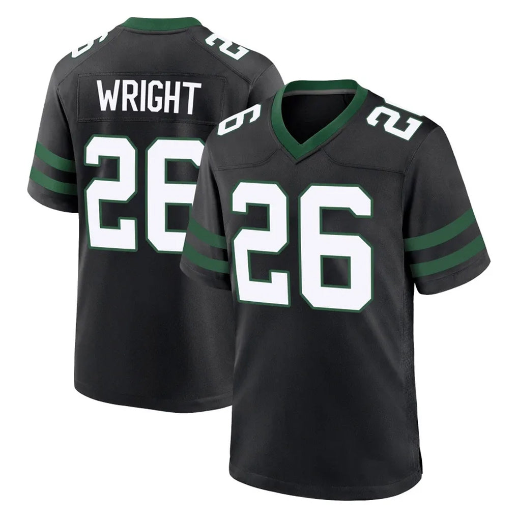 Choea NY.Jets #26 Nahshon Wright Player Black Legacy Home Game Stitched Jerseys