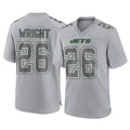 Choea NY.Jets #26 Nahshon Wright Player Gray Limited Atmosphere Fashion Home Game Stitched Jerseys