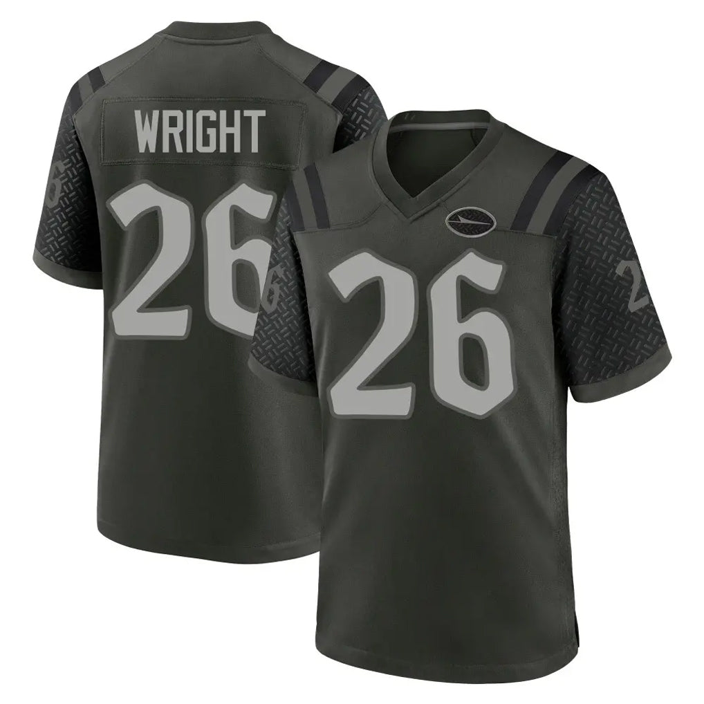 Choea NY.Jets #26 Nahshon Wright Player Green 2025 Rivalries Collection Home Game Stitched Jerseys