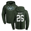 Choea NY.Jets #26 Nahshon Wright Player Green LOGO Pullover Hoodies Limited Game Stitched Jerseys
