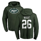 Choea NY.Jets #26 Nahshon Wright Player Green LOGO Pullover Hoodies Limited Game Stitched Jerseys