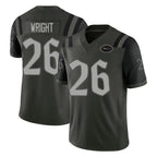 Choea NY.Jets #26 Nahshon Wright Player Green Limited 2025 Rivalries Collection Home Game Stitched Jerseys