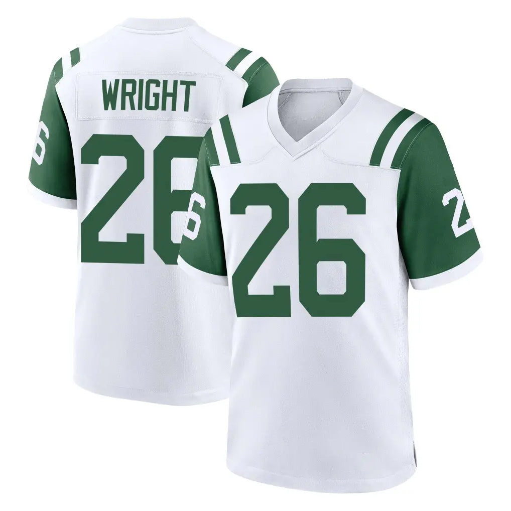 Choea NY.Jets #26 Nahshon Wright Player White Classic Home Game Stitched Jerseys