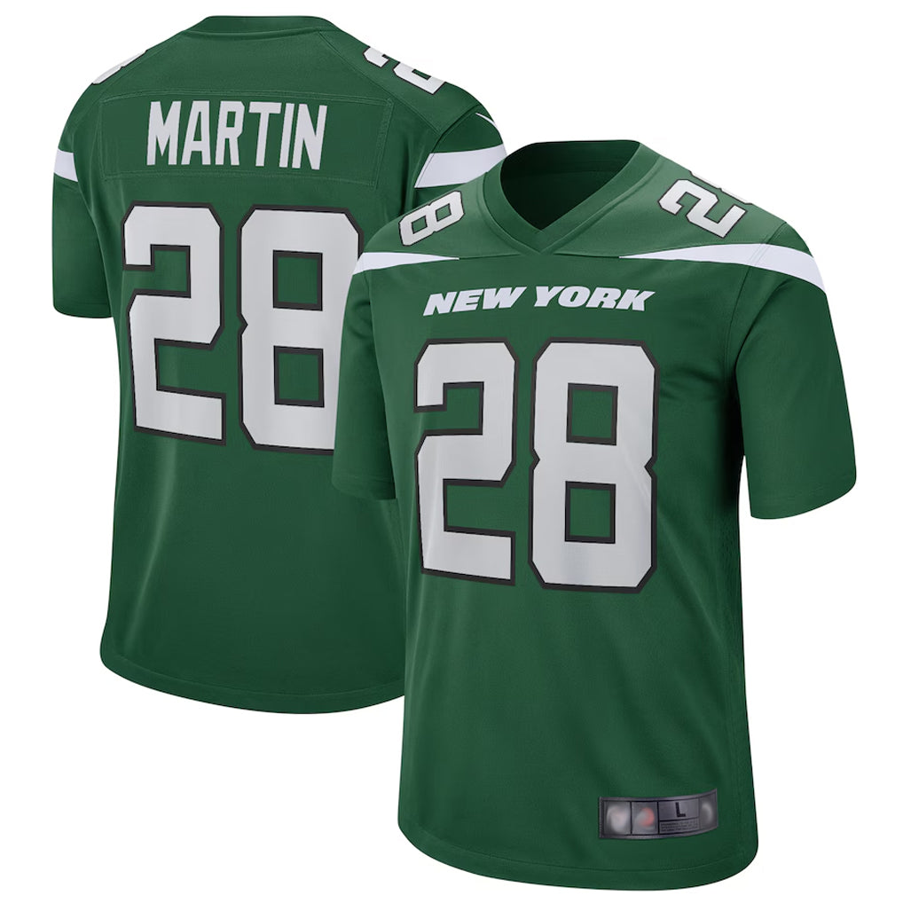 Choea NY.Jets #28 Curtis Martin Player Green Game Stitched Jerseys