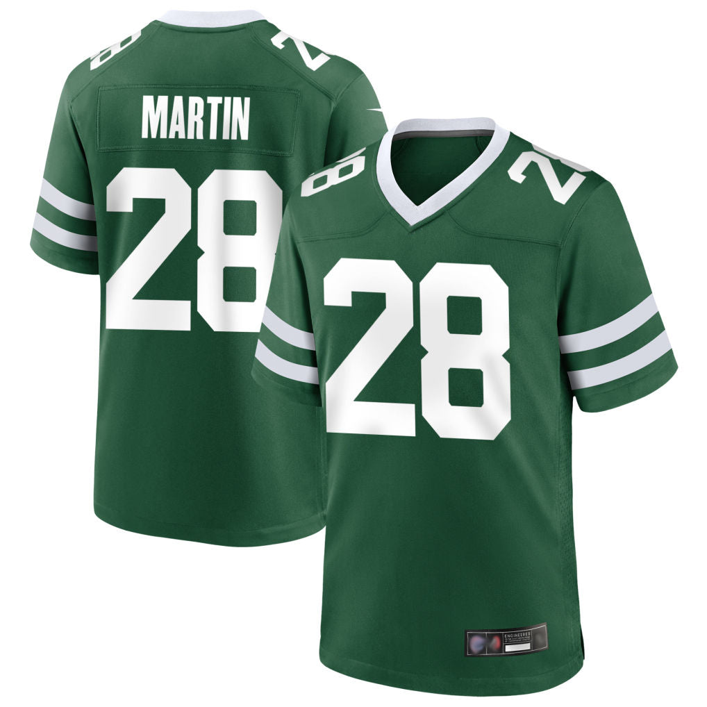 Choea NY.Jets #28 Curtis Martin Player Green Home Game Stitched Jerseys