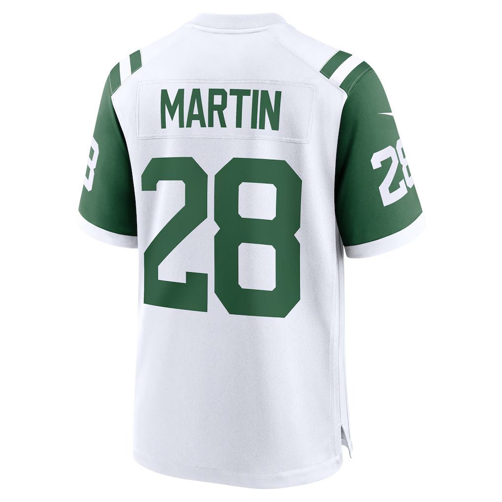 Choea NY.Jets #28 Curtis Martin White Retired Player Alternate Game Stitched Jerseys