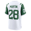 Choea NY.Jets #28 Curtis Martin White Retired Player Alternate Game Stitched Jerseys