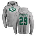 Choea NY.Jets #29 Minkah Fitzpatrick Player Gray LOGO Pullover Hoodies Limited Game Stitched Jerseys