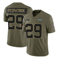 Choea NY.Jets #29 Minkah Fitzpatrick Player Olive 2025 Salute To Service Limited Stitched Jerseys