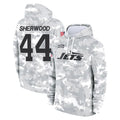 Choea NY.Jets #44 Jamien Sherwood Player Arctic Camo Salute to Service Pullover Hoodies Limited Game Stitched Jerseys