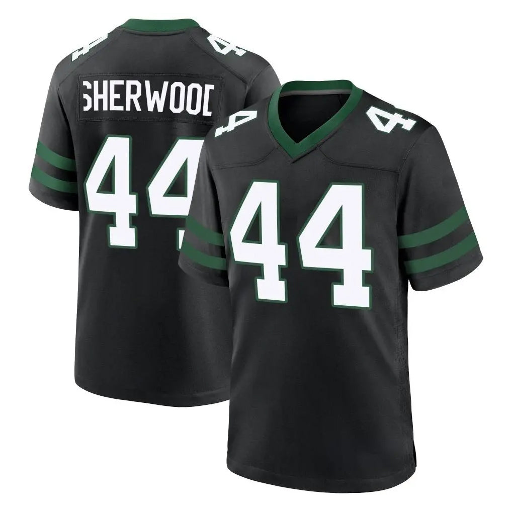 Choea NY.Jets #44 Jamien Sherwood Player Black Legacy Home Game Stitched Jerseys