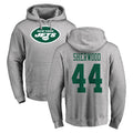 Choea NY.Jets #44 Jamien Sherwood Player Gray LOGO Pullover Hoodies Limited Game Stitched Jerseys