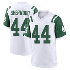 Choea NY.Jets #44 Jamien Sherwood Player White Classic Home Game Stitched Jerseys