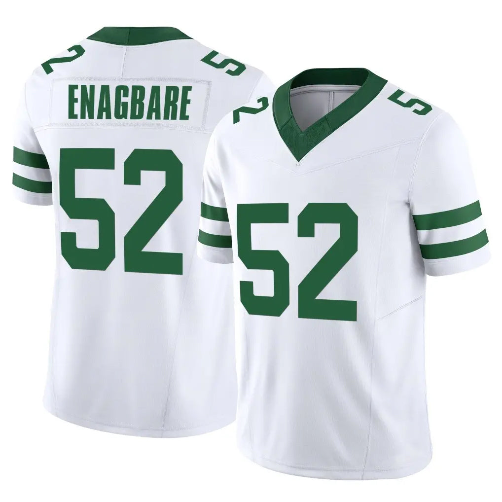 Choea NY.Jets #52 Kingsley Enagbare Player White Legacy Limited Vapor F.U.S.E. Home Game Stitched Jerseys