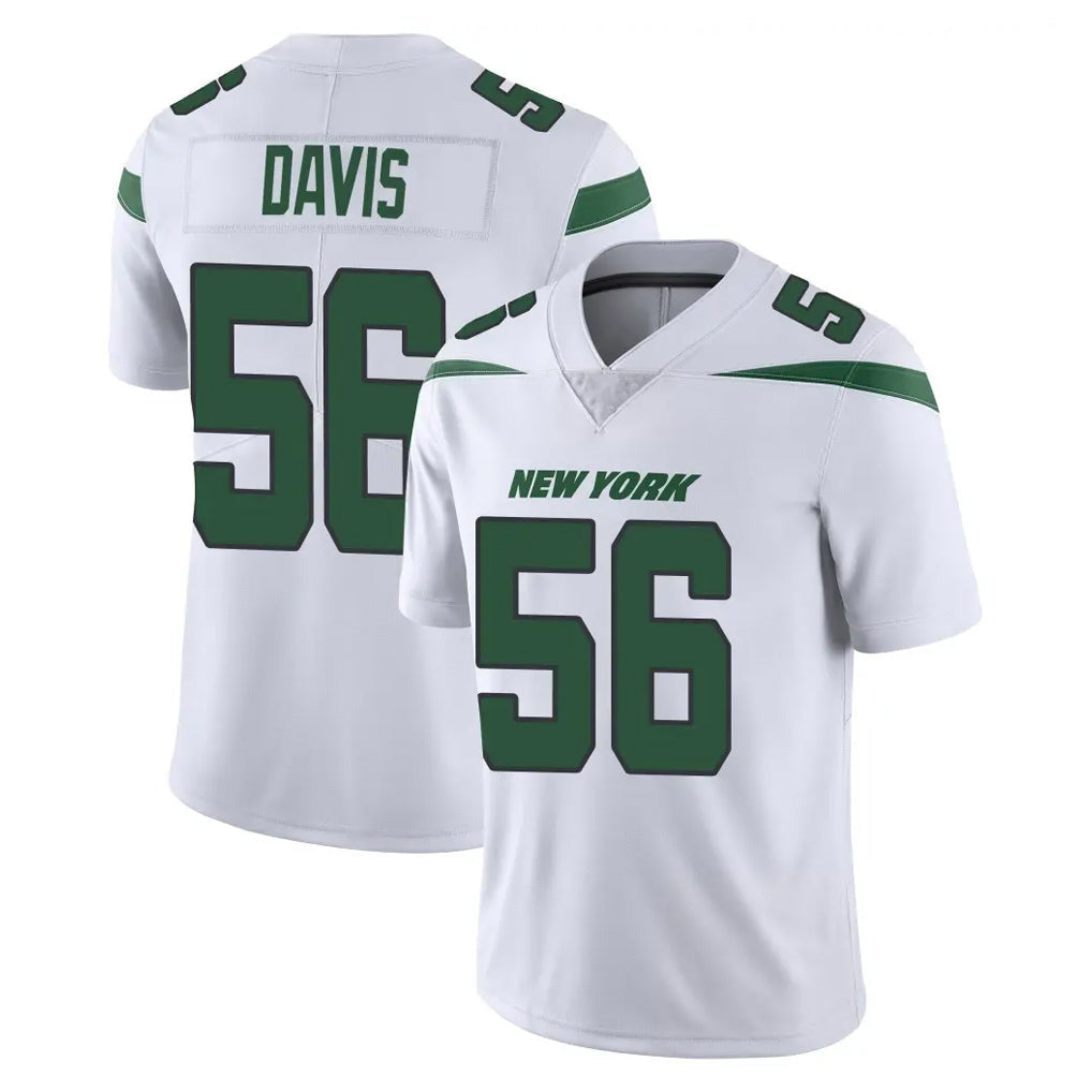 Choea NY.Jets #56 Demario Davis Player White Spotlight Limited Vapor Home Game Stitched Jerseys