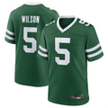 Choea NY.Jets #5 Garrett Wilson Legacy Green Game Jersey Stitched American Stitched Jersey