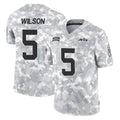 Choea NY.Jets #5 Garrett Wilson Player Arctic Camo Salute to Service Limited Game Stitched Jerseys