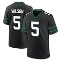 Choea NY.Jets #5 Garrett Wilson Player Black Legacy Home Game Stitched Jerseys