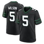 Choea NY.Jets #5 Garrett Wilson Player Black Legacy Home Game Stitched Jerseys
