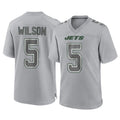Choea NY.Jets #5 Garrett Wilson Player Gray Limited Atmosphere Fashion Home Game Stitched Jerseys