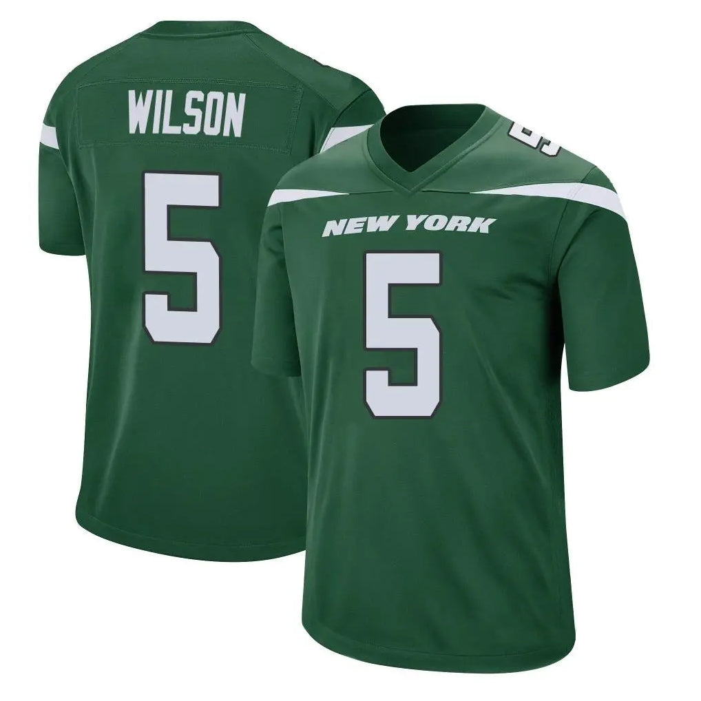 Choea NY.Jets #5 Garrett Wilson Player Green Game Stitched Jerseys