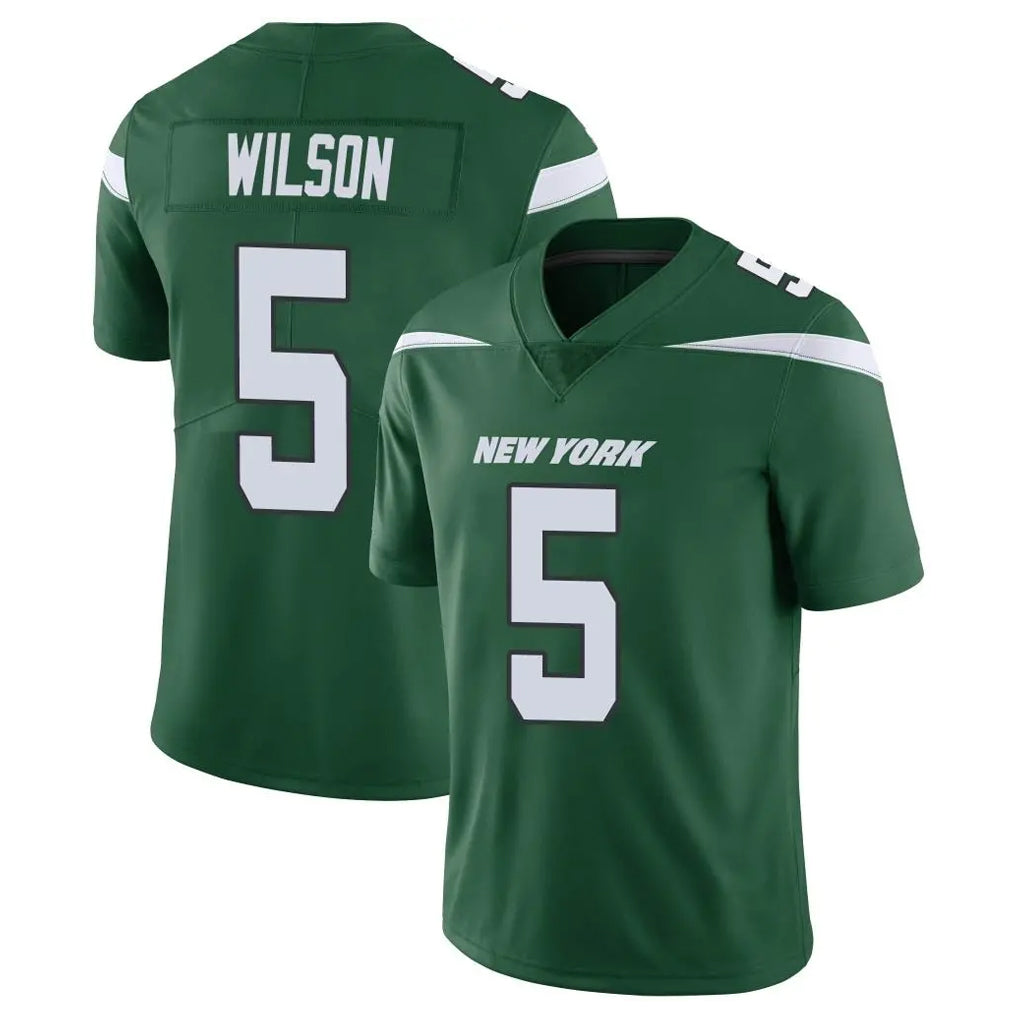 Choea NY.Jets #5 Garrett Wilson Player Green Limited Vapor Home Game Stitched Jerseys