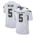 Choea NY.Jets #5 Garrett Wilson Player White Spotlight Home Game Stitched Jerseys