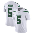 Choea NY.Jets #5 Garrett Wilson Player White Spotlight Limited Vapor Home Game Stitched Jerseys