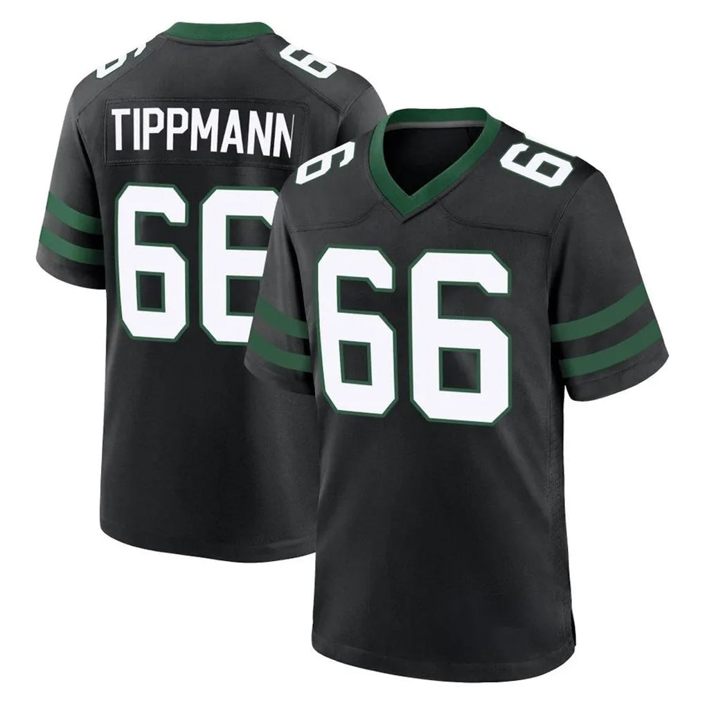 Choea NY.Jets #66 Joe Tippmann Player Black Legacy Home Game Stitched Jerseys
