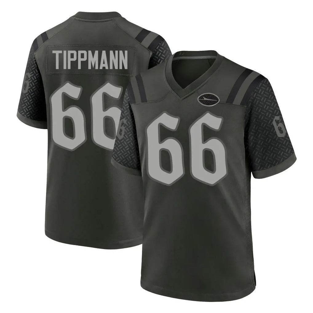 Choea NY.Jets #66 Joe Tippmann Player Green 2025 Rivalries Collection Home Game Stitched Jerseys