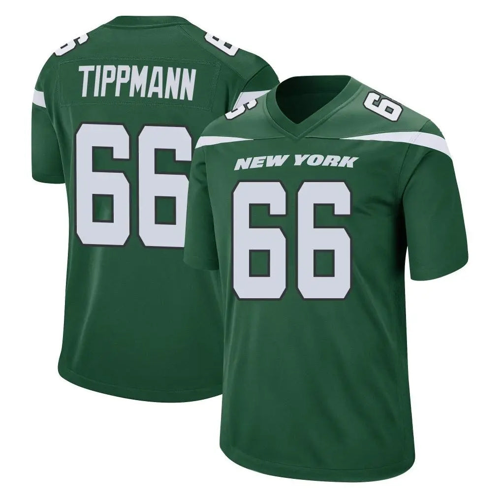 Choea NY.Jets #66 Joe Tippmann Player Green Home Game Stitched Jerseys