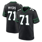 Choea NY.Jets #71 Josh Myers Player Black Legacy Home Game Stitched Jerseys