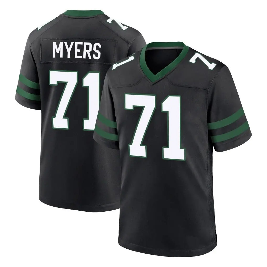 Choea NY.Jets #71 Josh Myers Player Black Legacy Home Game Stitched Jerseys