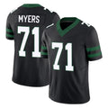Choea NY.Jets #71 Josh Myers Player Black Limited Legacy Vapor F.U.S.E. Home Game Stitched Jerseys