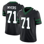 Choea NY.Jets #71 Josh Myers Player Black Limited Legacy Vapor F.U.S.E. Home Game Stitched Jerseys