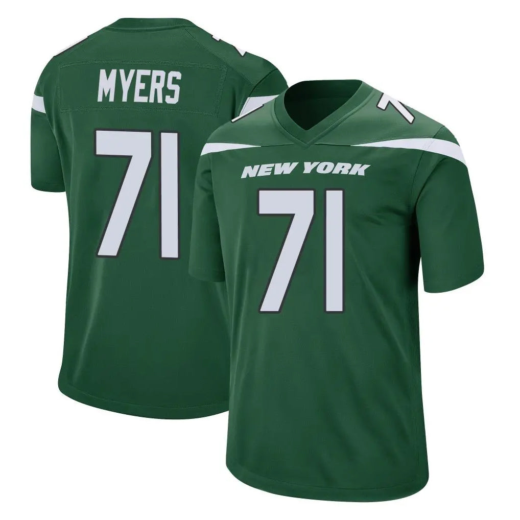 Choea NY.Jets #71 Josh Myers Player Green Home Game Stitched Jerseys
