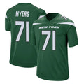 Choea NY.Jets #71 Josh Myers Player Green Home Game Stitched Jerseys