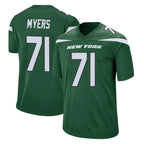 Choea NY.Jets #71 Josh Myers Player Green Home Game Stitched Jerseys